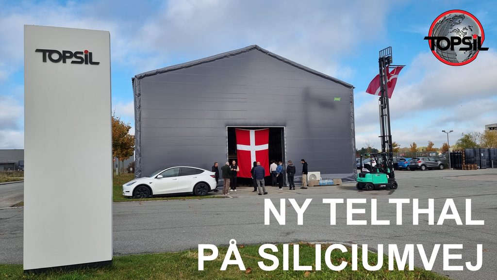 Ny telthal på Siliciumvej - Topsil
